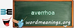 WordMeaning blackboard for averrhoa